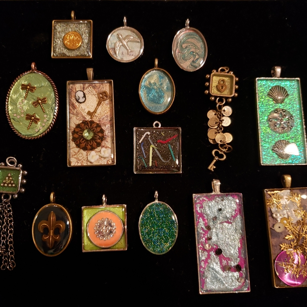 Hand crafted necklace pendants